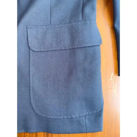 Vintage Regent Clothes Navy Hopsack Blazer for George Gibson's 44R - Picture 5 of 7